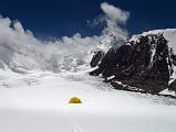 
Our Tent At Lhakpa Ri Camp I 6500m With The North Col And Everest ABC
